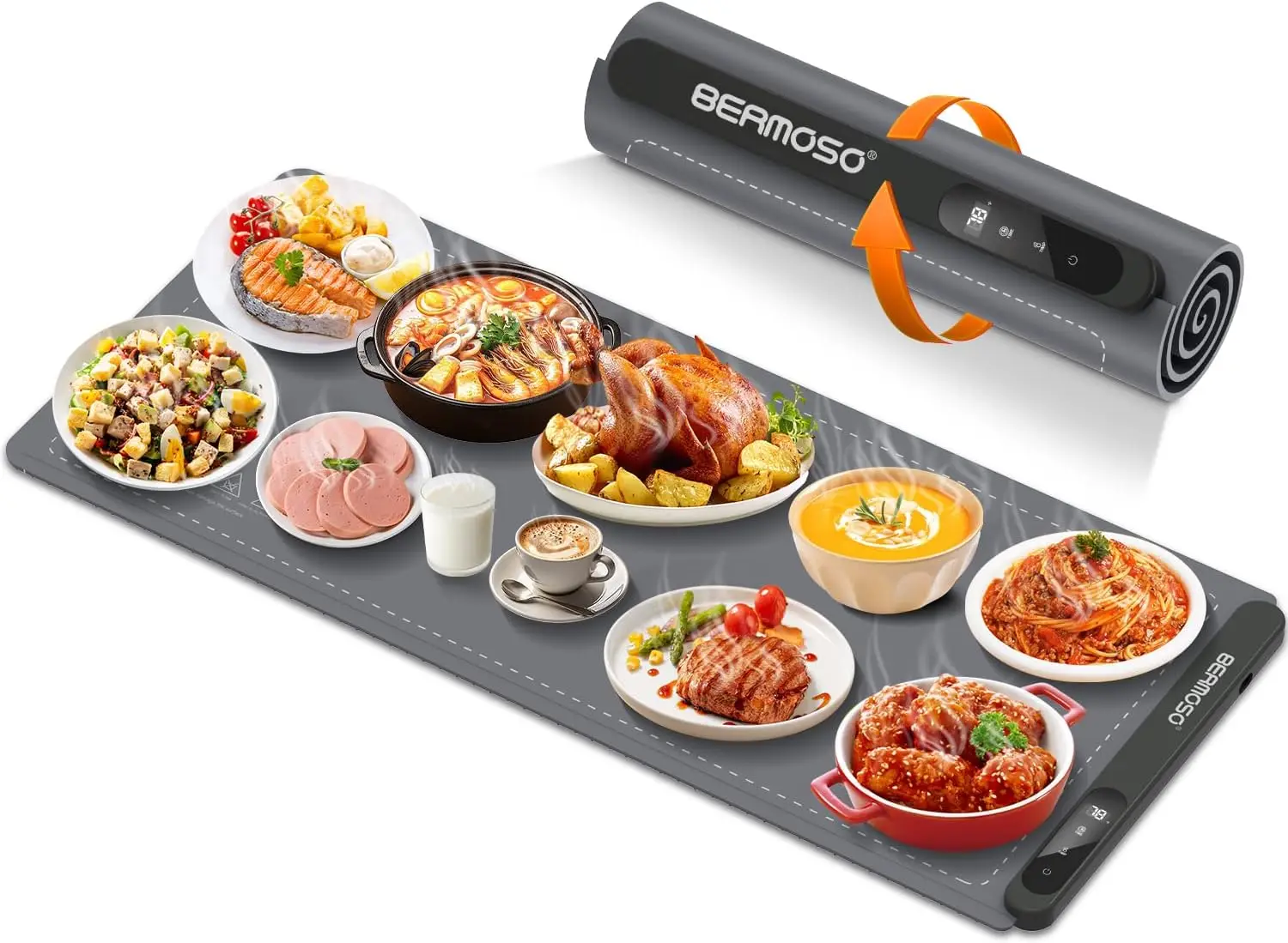 

Extra Large Electric Warming Tray with Graphene Tech, Adjustable Heat & Timer for Catering and Parties