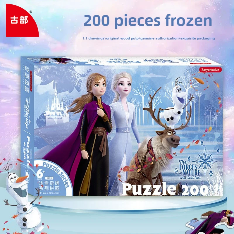 

Головоломка Gubu Ice Princess, 100/200 шт., белая картонная коробка, детская развивающая игрушка для девочек, подарок для раннего обучения