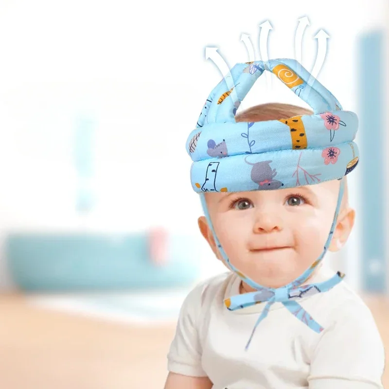 Summer Safety Helmet for Babies Head Protection Headwear Anti Fall Pad for Young Children Learning To Walk Anti-collision Helmet