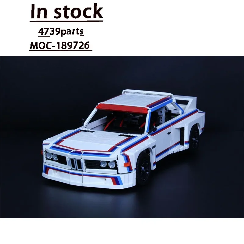 

MOC-189726 New Classic E30 Supercar 1:8 Building Block Model 4739 Parts MOC Creative Kids Birthday Building Blocks Toy Gift