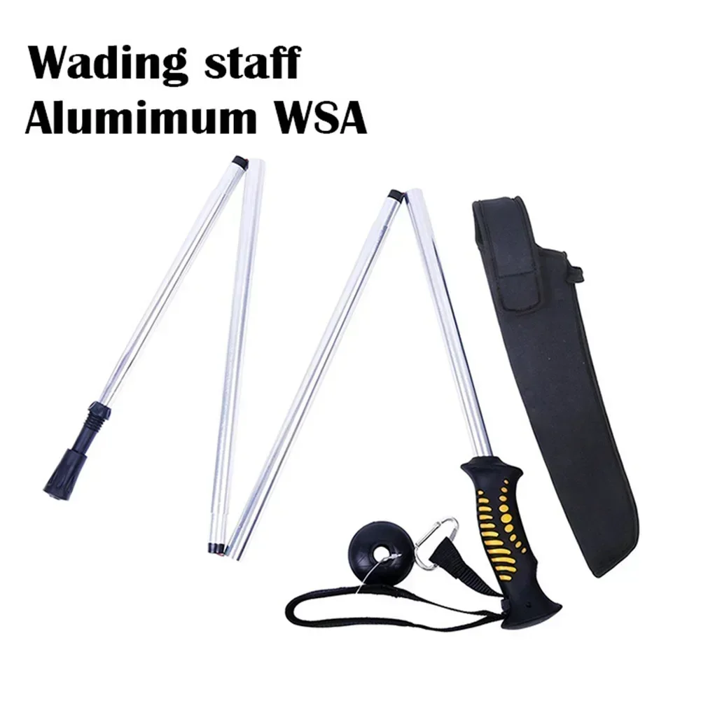 

Wading Staff Collapsible Aluminum Alloy Fishing Stick Fishing Tackle Corrosion Resistant Fishing Accessories