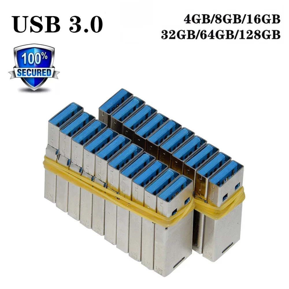 10/50/100 قطعة USB 3.0 رقاقة المصنع مباشرة USB فلاش حملة عصا 16GB بندريف 32GB USB 64GB 128GB مقاوم للماء القلم محرك u القرص