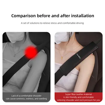 適用於起亞獅跑、Ceed、Picanto、Rio、ProCeed、Forte 5、3、4、K7、K5 的汽車安全帶肩部保護墊皮革汽車配件 8 最佳銷售 起亞Ceed的汽車造型 - №6