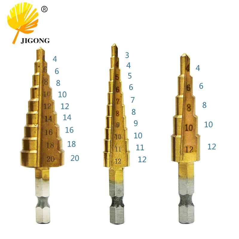 Multi-specification small metric hexagonal pagoda drill metal drilling drill bit drilling tool table ladder drilling tower drill