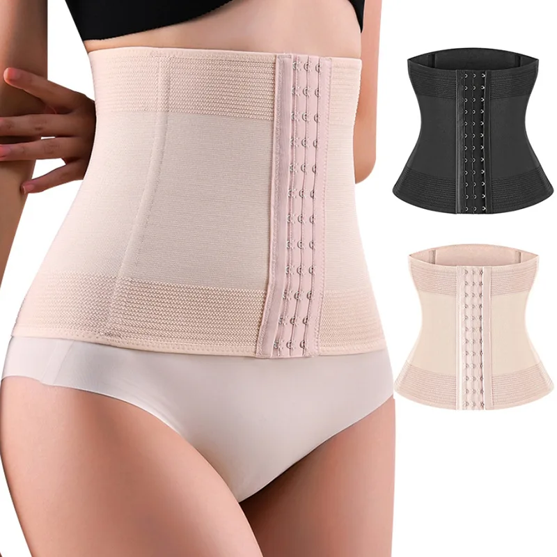 Flexible Compression Abdominal Binder Waist Cincher Belt Lightweight Tummy Wrap Comfort Shapewear for Postpartum Daily Figure