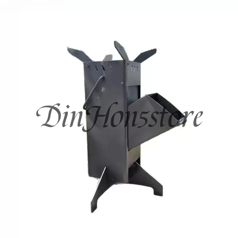 Camping Picnic Heating Stove Outdoor Folding Rocket Portable Car Firewood Artifact