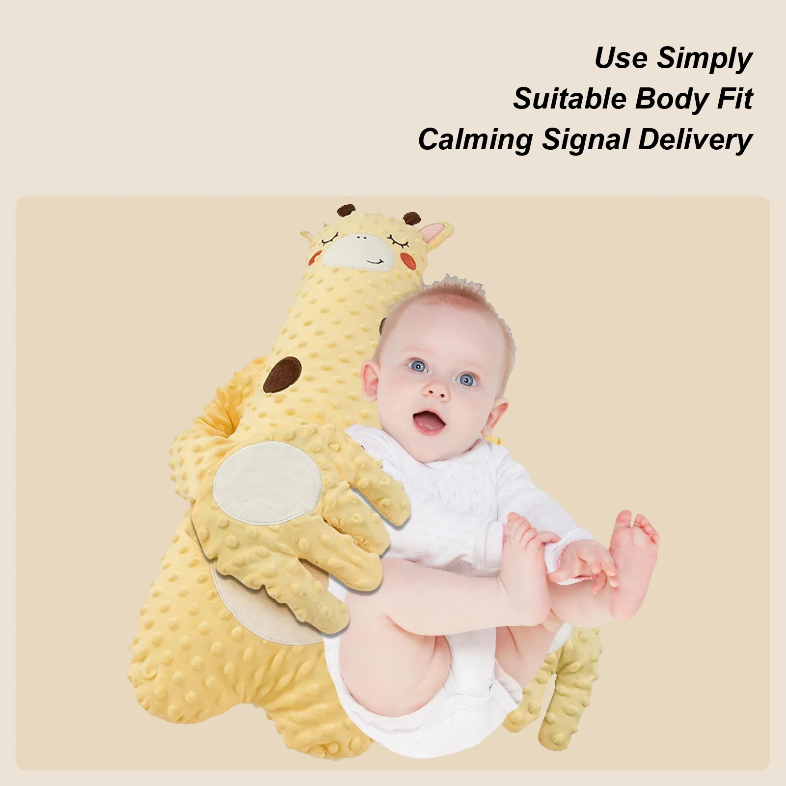 

Baby Patting Pillow Back Butt Patter for Sleep Skin Friendly Toddler Startle Prevention Slapping Soothing Toy for Boys Girls