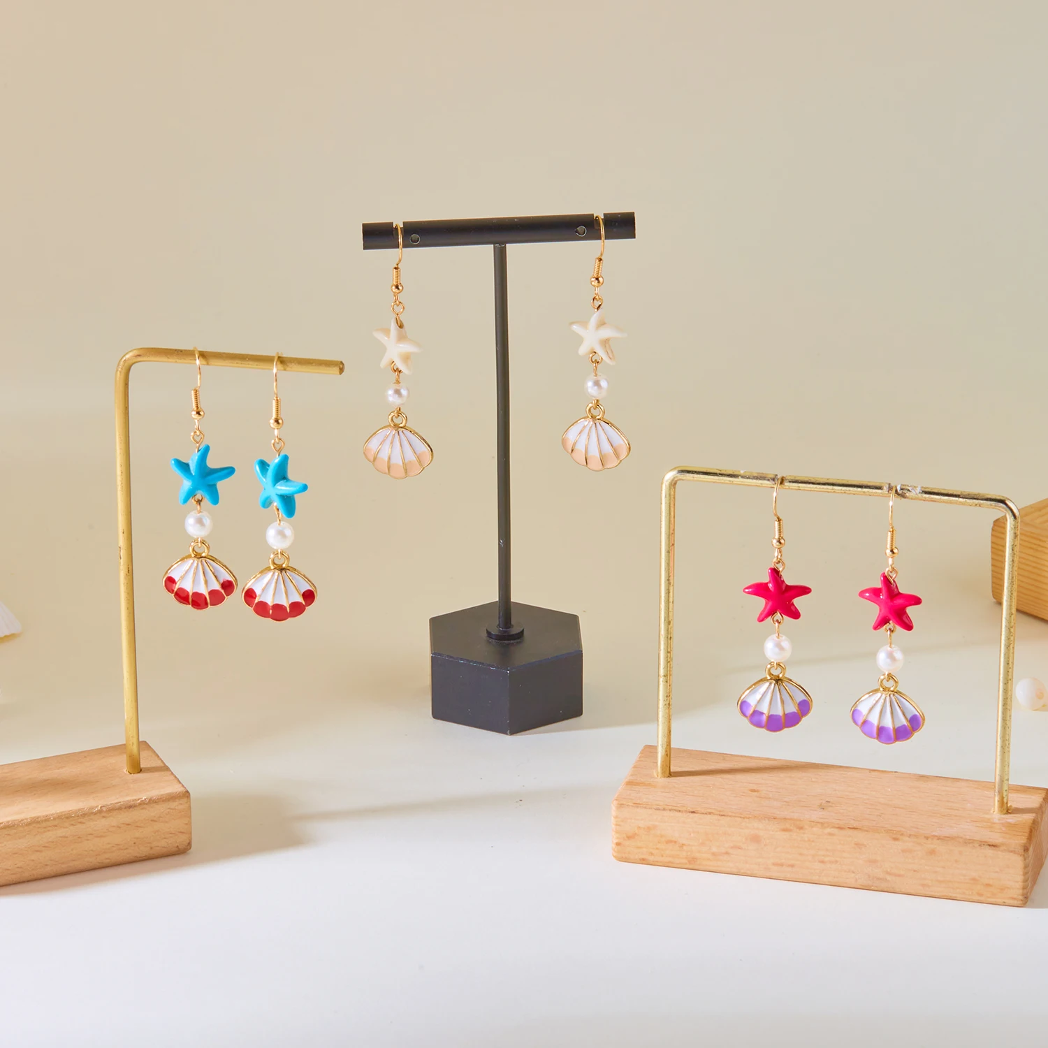 Exquisite handgemachte Muschel Seestern Anhänger Ohrringe für Frauen Böhmen bunte Muschel Quaste Ohrringe Mode Party Schmuck Geschenke – Detail 14
