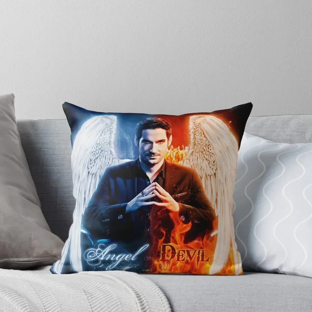 Lucifer - Angel or Devil? Throw Pillow christmas cushions covers Throw Pillow christmas decorations for home 2024 Pillow