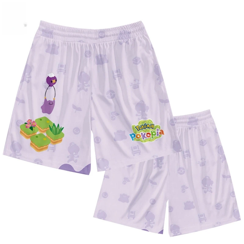 Pokémon Pokopia Squirtle Charizard Quick-Dry Shorts for Boys and Girls, Children's Student Casual Beach Pants