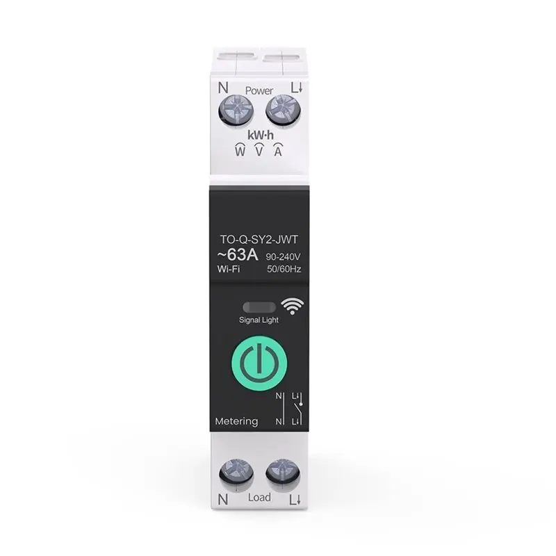 ABUG-Wifi/Zigbee MCB Smart Circuit Breaker Under Voltage Protection Power Metering 1-63A Remote Control Switch