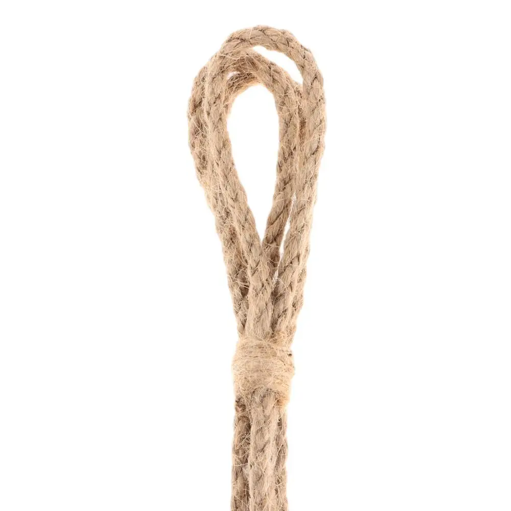 Hangable Flax Plant Hanger Brown/White 40 Inch Cotton Rope Home Hanging Basket Woven Garden Pot Net Home