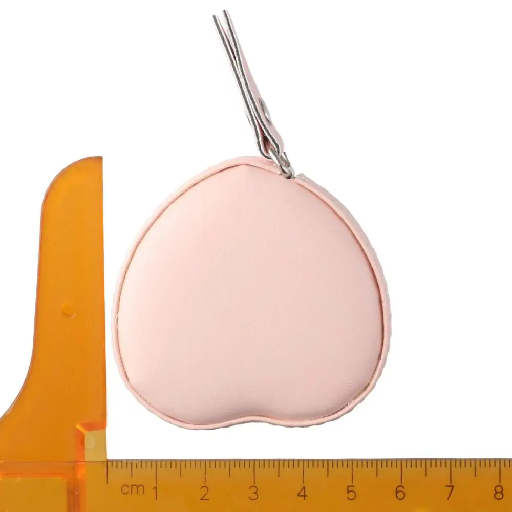 Cute Heart Shape Tape Measure Pink Portable Flexible Ruler Wear Resistant Soft Leather Mini Ruler Home