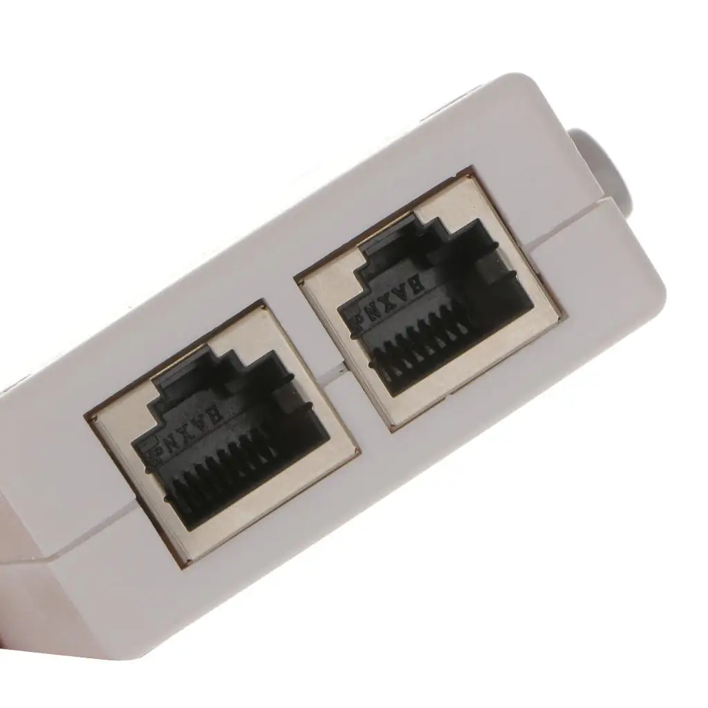 

Manual Network Switch Plastic 2 Port Ethernet Switch Box Physical Isolation for Secure Home Network