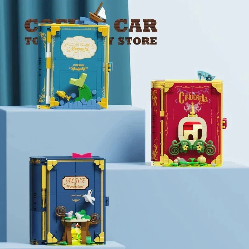 Dream Princess 3D Storybook Building Blocks Books Anime Film MOC Bricks Toys Cute Fairy TalesModel Children Girl Birthday Gifts view 6