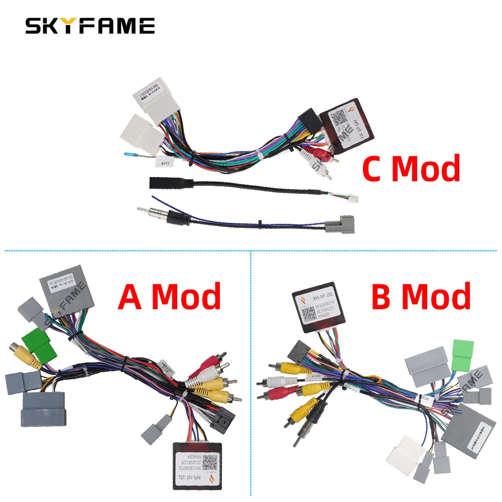 16Pin Car Wiring Harness  Adapter Canbus Box Rockford Decoder For Peugeot 4007 Mitsubishi Pajero ASX Outlander Lancer RP5-MT-101