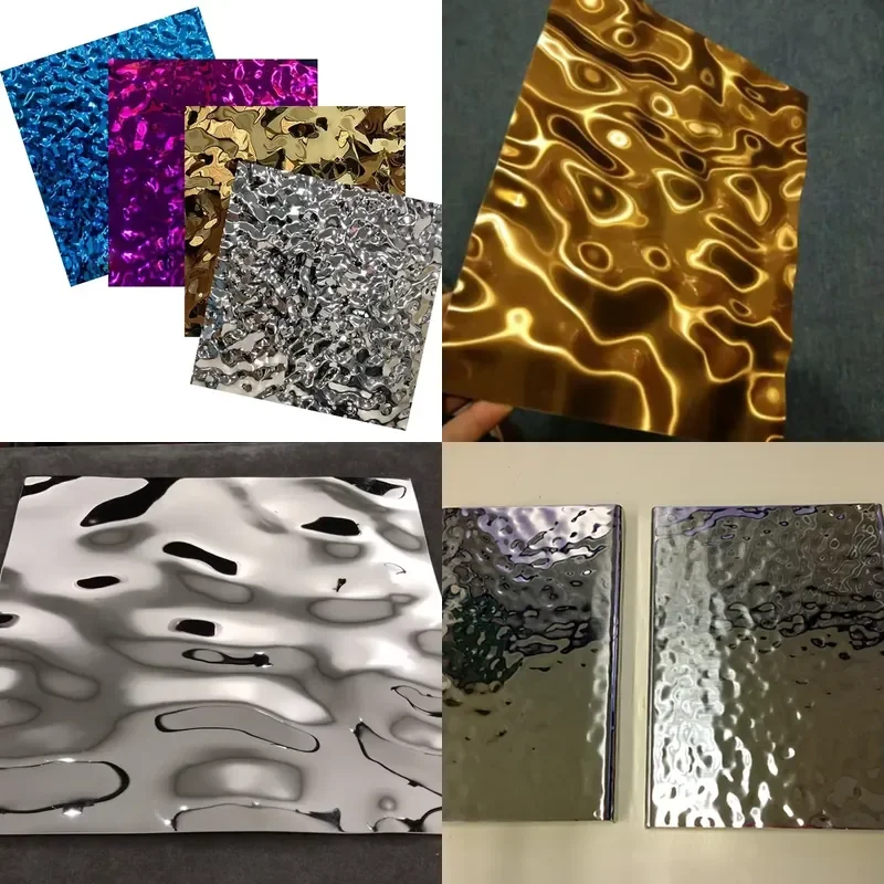 Water Ripple Decorative Sheet Color Home Decoration Stainless Steel
