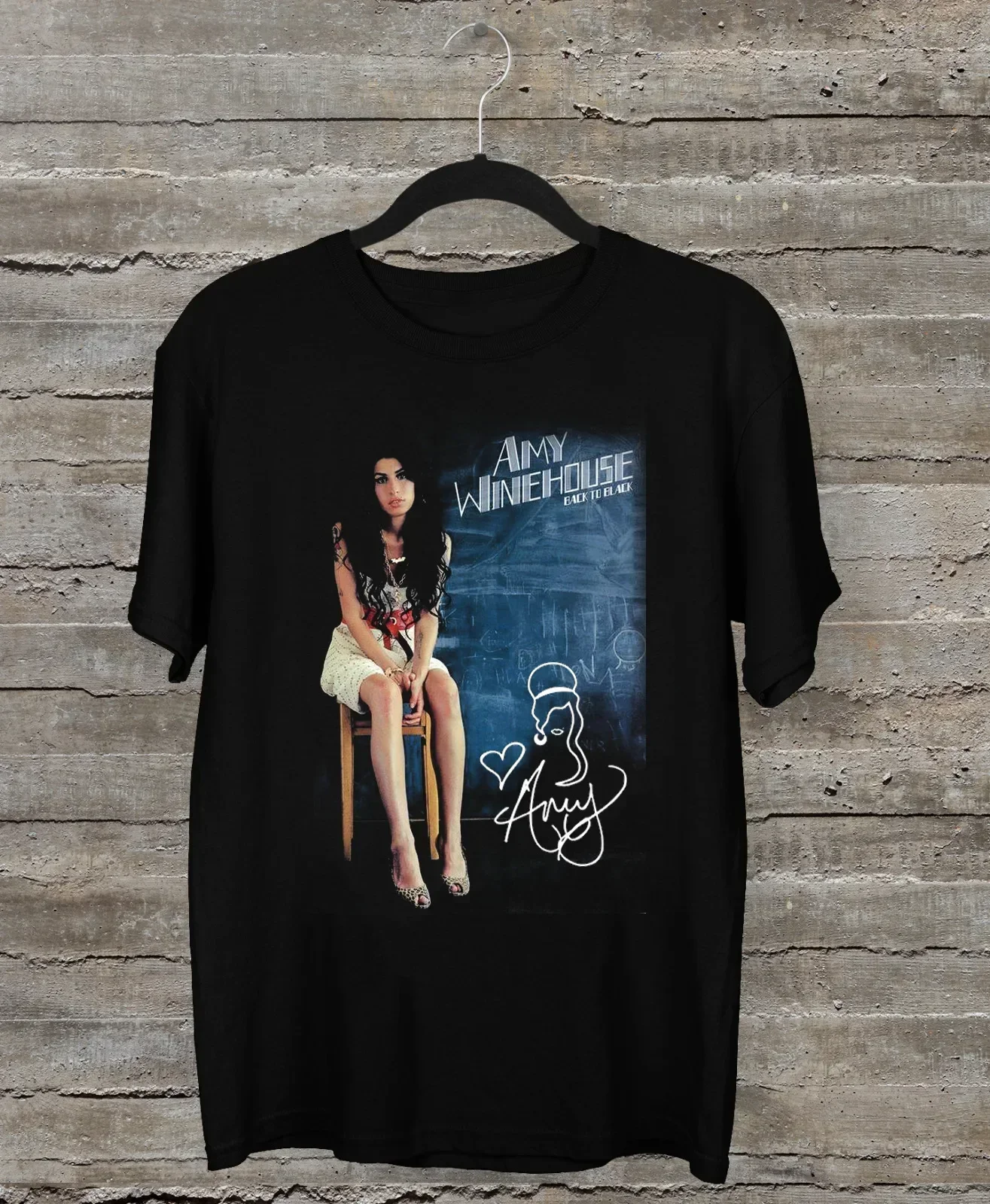 Unisex T-Shirt TMB464 New Amy Winehouse Gift for Fan Black S 5XL Graphic Oversized Men Clothing Harajuku Funny Style cotton