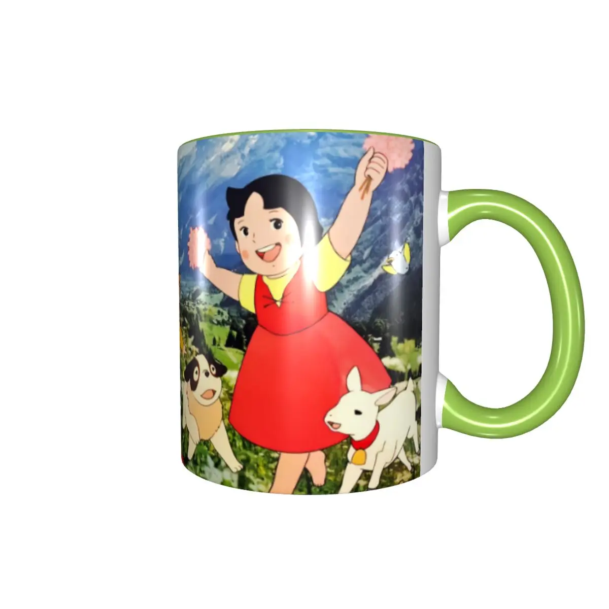 Anime Heidis Girl Of The Alps Comic Cartoon Coffee Mug DIY Ceramic Mug Creative Gift