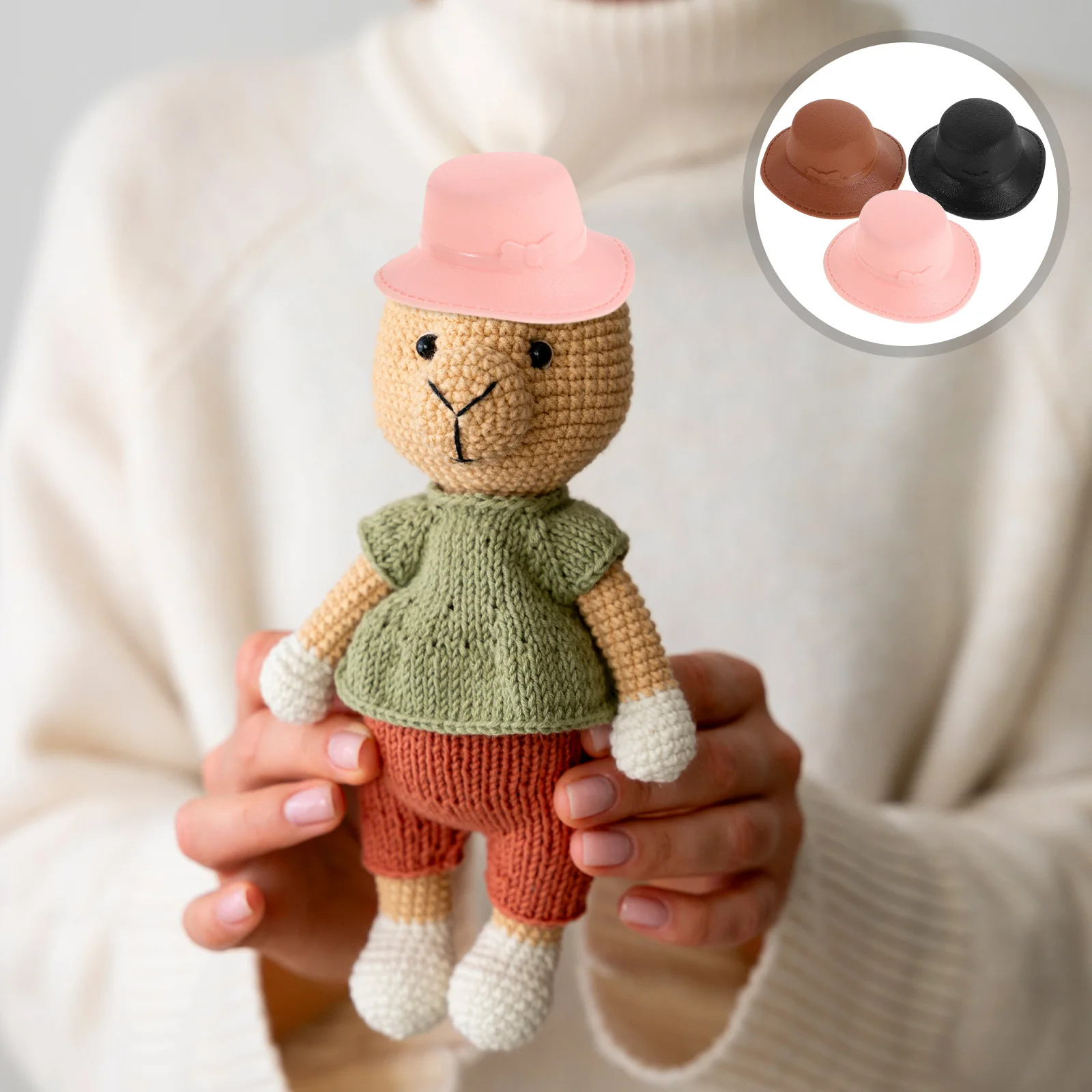 12 Stuks Mini Prinses Hoeden Voor 11 Inch Kleine Hoed Accessoires Diy Craft Sneeuwpop Hoge Hoeden Vakantie Fles Toppers Christmas party