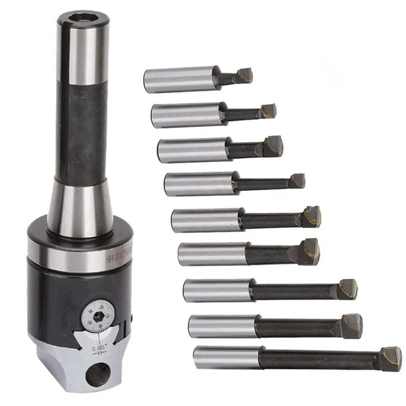 F1 Boring Head Lathe 2/3/4 inch 50/75/100mm Boring Bar Milling Tool Holder for Lathe F1 Boring Head Connection for Rough Boring