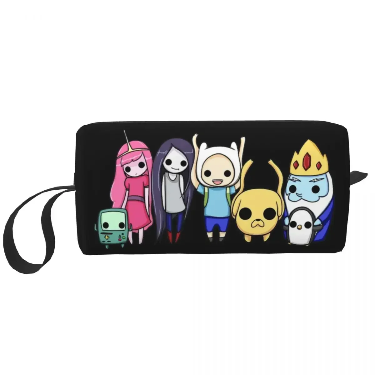 Adventure Times Time Makeup Bag Travel Cosmetic Bag Men Women Toiletry Bag Storage Pouch Bag