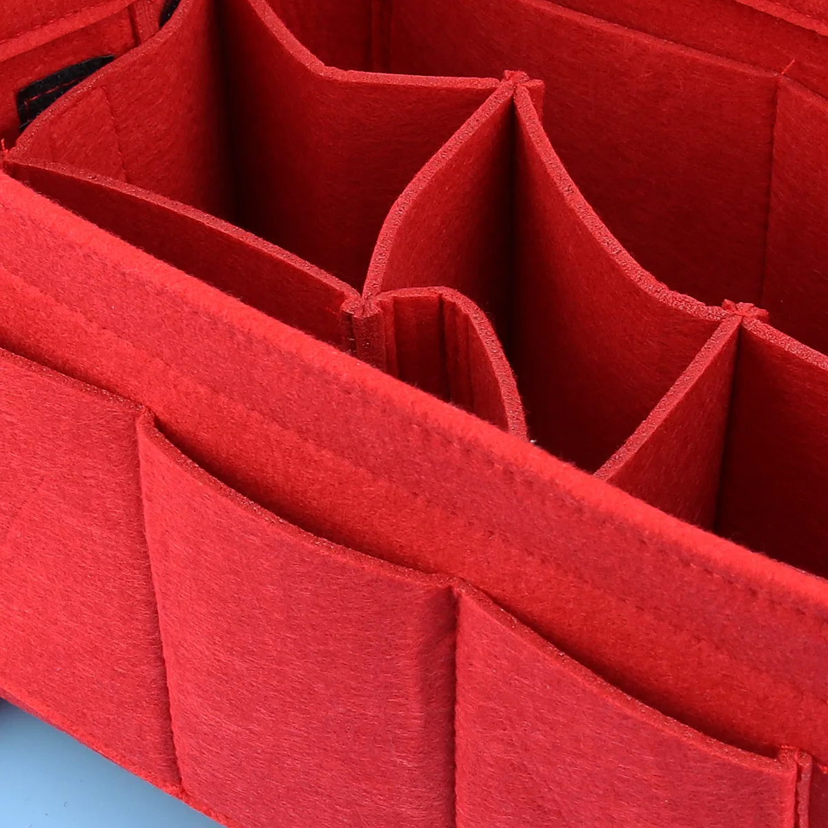 

Felt Bag Multip-pockets Foldable Diaper Organizer Storage Travel Case Women Accessories Makeup Brush Holder