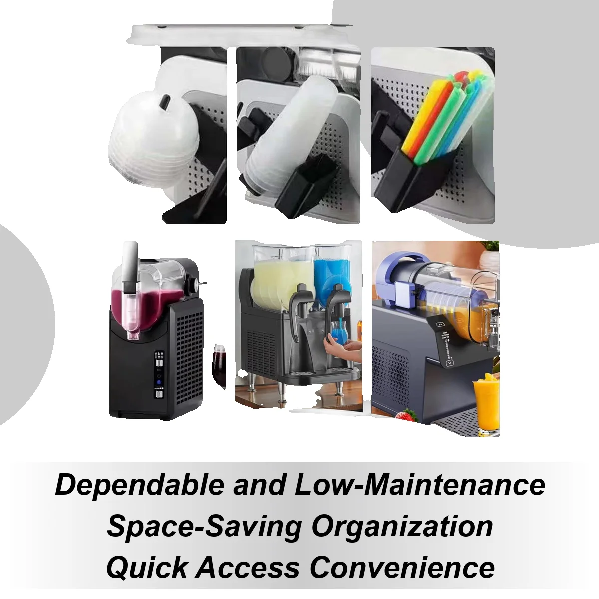 

Держатель для чашки, диспенсер для крышки, бумажная крышка для кофейной чашки и держатель для соломинки, подставка для посуды для напитков, стойка для хранения для машины для слякоти