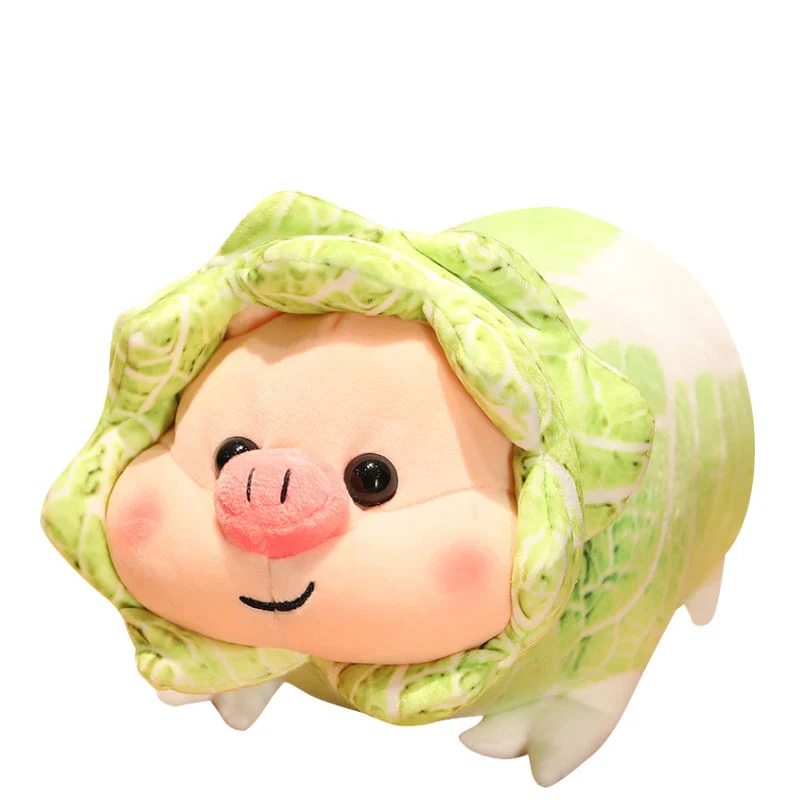 

25/32/42cm Cabbage Pig Cute Vegetable Fairy Anime Plush Toy Fluffy Stuffed Plant Soft Doll Kawaii Pillow Baby Kids Toys Gift