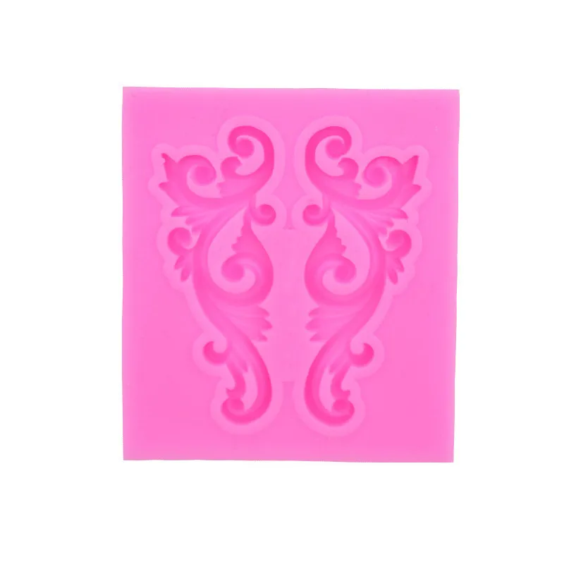 Fondant Molds Relief Silicone Mold European Retro Relief Lace Sugarcraft Gumpaste Chocolate Candy Clay Molds Baking Accessories