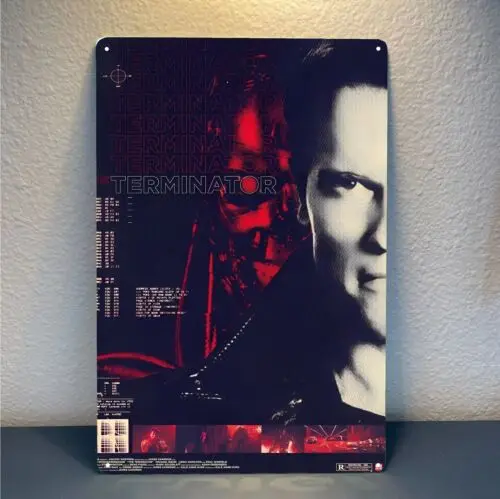 Terminator  Arnold Schwarzenegger Movie Metal Poster Tin Sign - 20x30cm Plate  