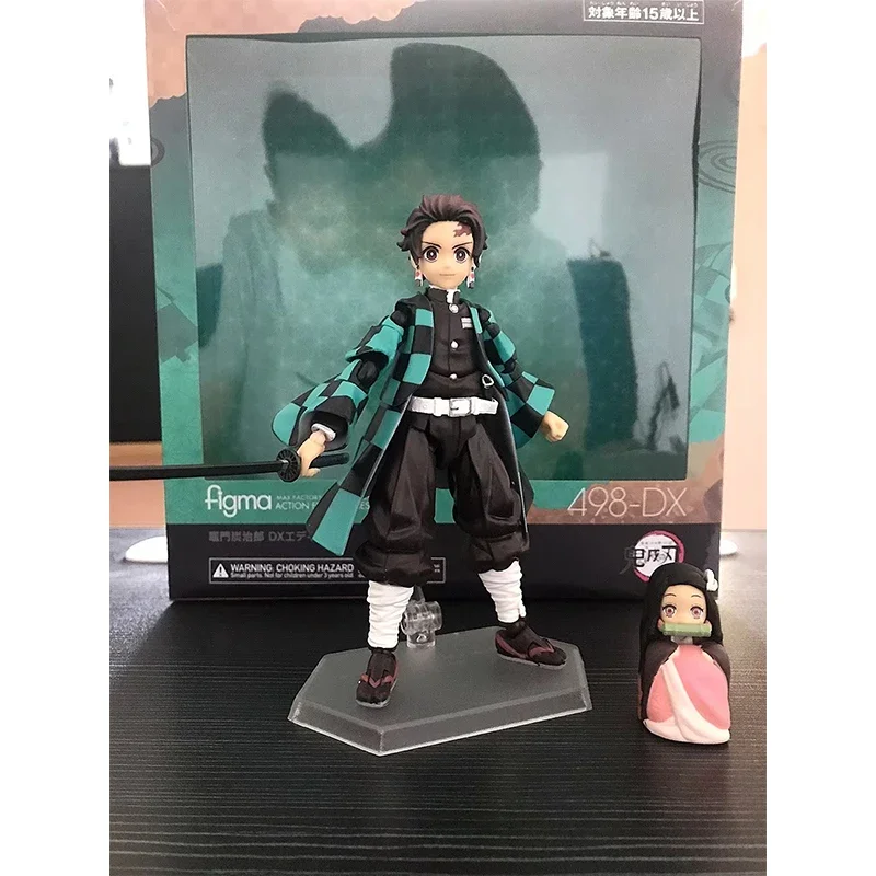 Demon Slayer  Action Figure Kamado Nezuko Figma 508-Dx Tanjiro 498-Dx Movable Body JointToy 14cm Pvc Surprise Gifts For Tabletop