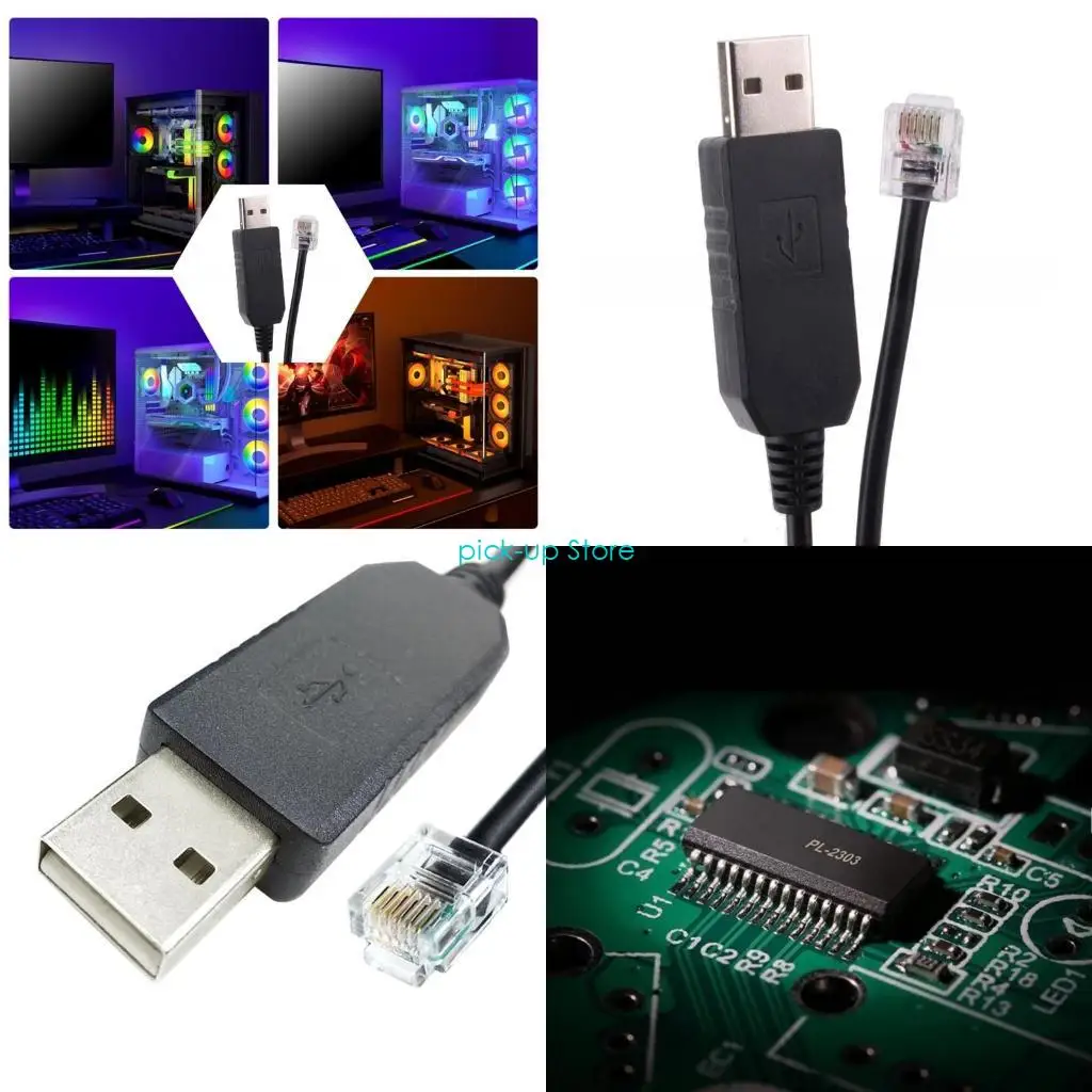 

USB Q5WA эффективный к кабелю RJ12 RS232 для интеграции домашнего и офисного оборудования