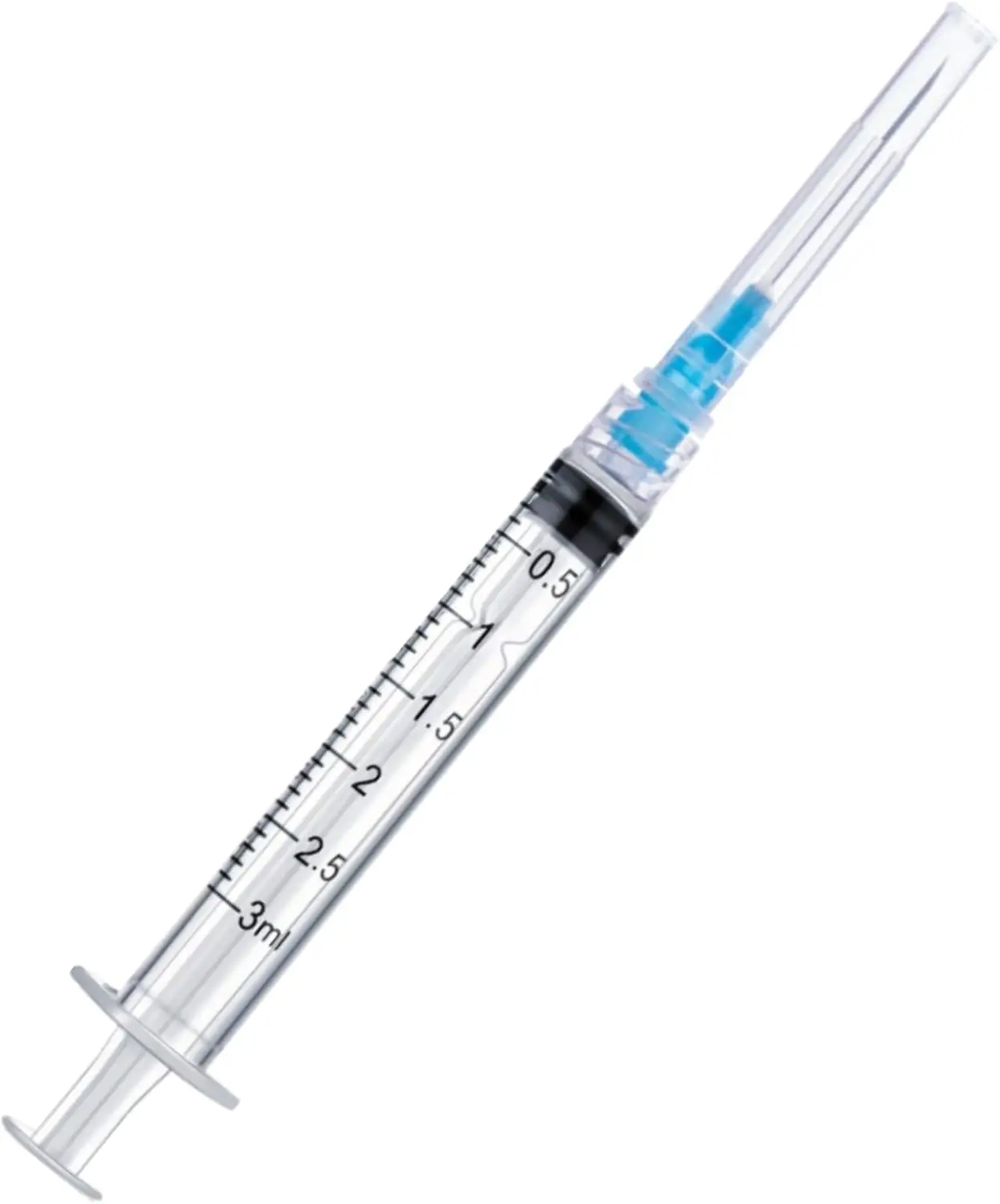 100/50er-Pack 3-ml-Spritzen mit Nadeln, einzeln verpackt für Labor- und Tierbedarf – Detail 2