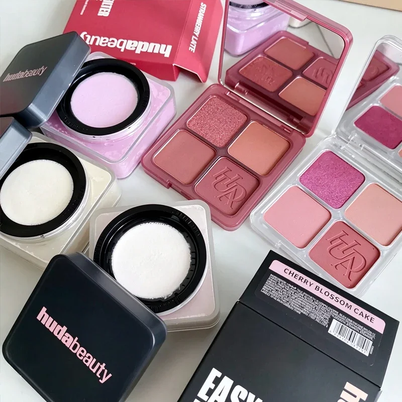 Hot Huda Bake Loose & Setting Powder Lasting Oil Control Matte Waterproof Brightening Loose Powder Makeup Cosmetics Pound Cake