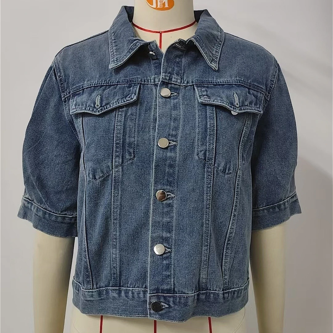 

Джинсовая куртка женская 2026: уличный стиль, Y2K, с эффектом потертости, однобортная, с отложным воротником, карманами, винтажная верхняя одежда