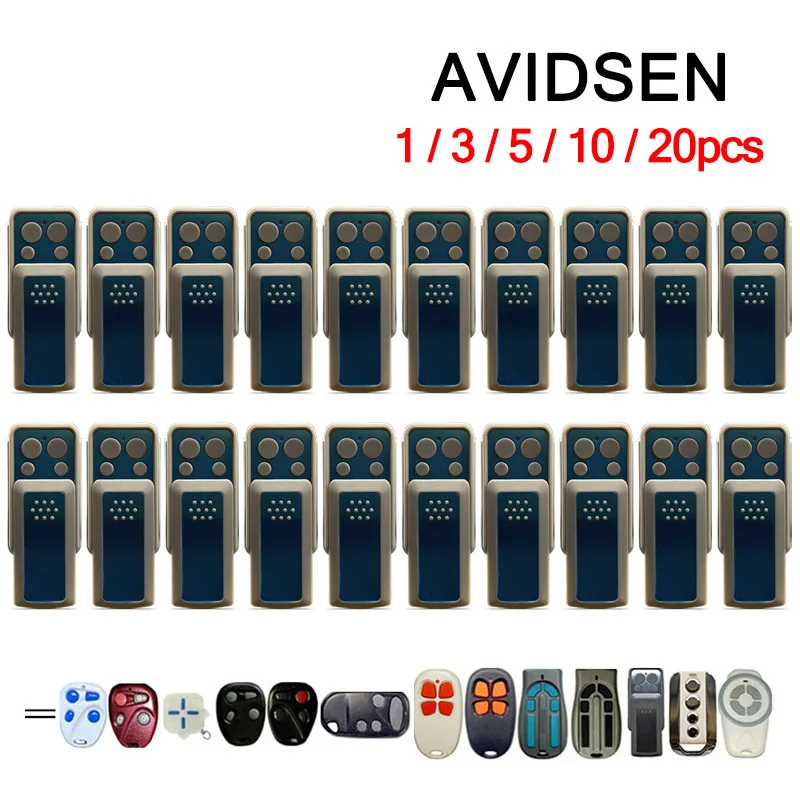 AVIDSEN 114253 104700 104250 104350 104251 104257 654300 614701 654250 654100 Garage Gate Remote Control 433.92MHz Rolling Code