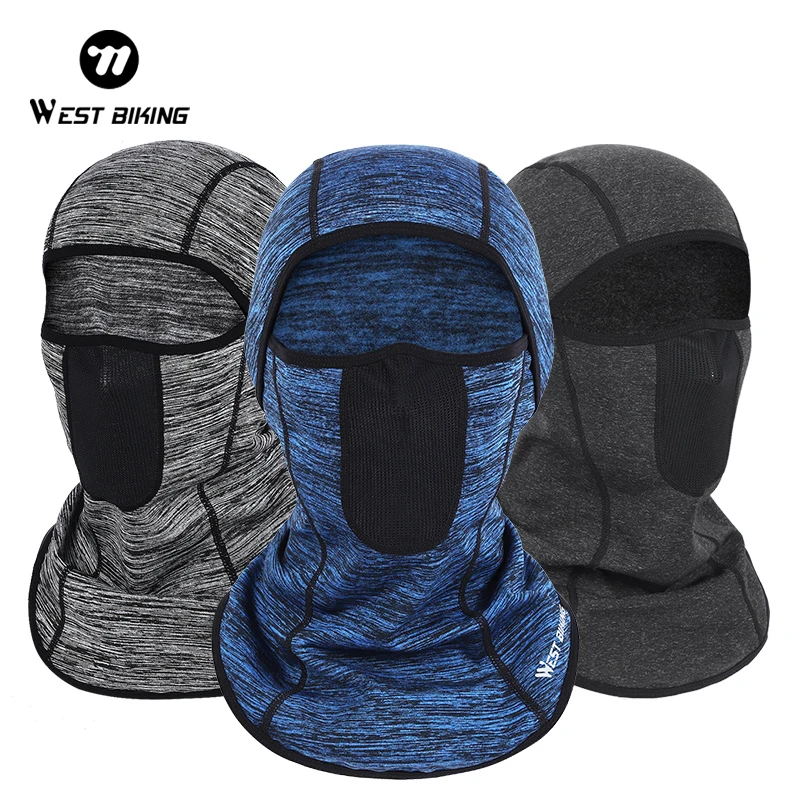 

WEST BIKING Motorcycle Mask Winter Thermal Warm Cycling Balaclava Outdoor Sports Skating Helmet Liner Fleece Scarf Equipment