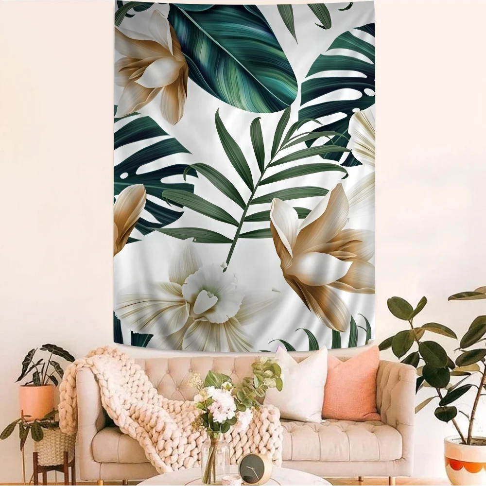 

Palm Tree Leaves Wall Tapestry Bohemian Wall Tapestries Mandala Wall Hanging Home Decor