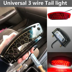 Motorcycle LED Tail Light Universal License Plate Rear Brake Lamp For Honda Suzuki Ducati M1000 600 620 695 800 S2R S4R M750