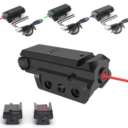 USB Type-C Charging Red/Blue/Green Dot Laser Sight 11mm 20mm Picatinny Rail Scope Laser Collimator