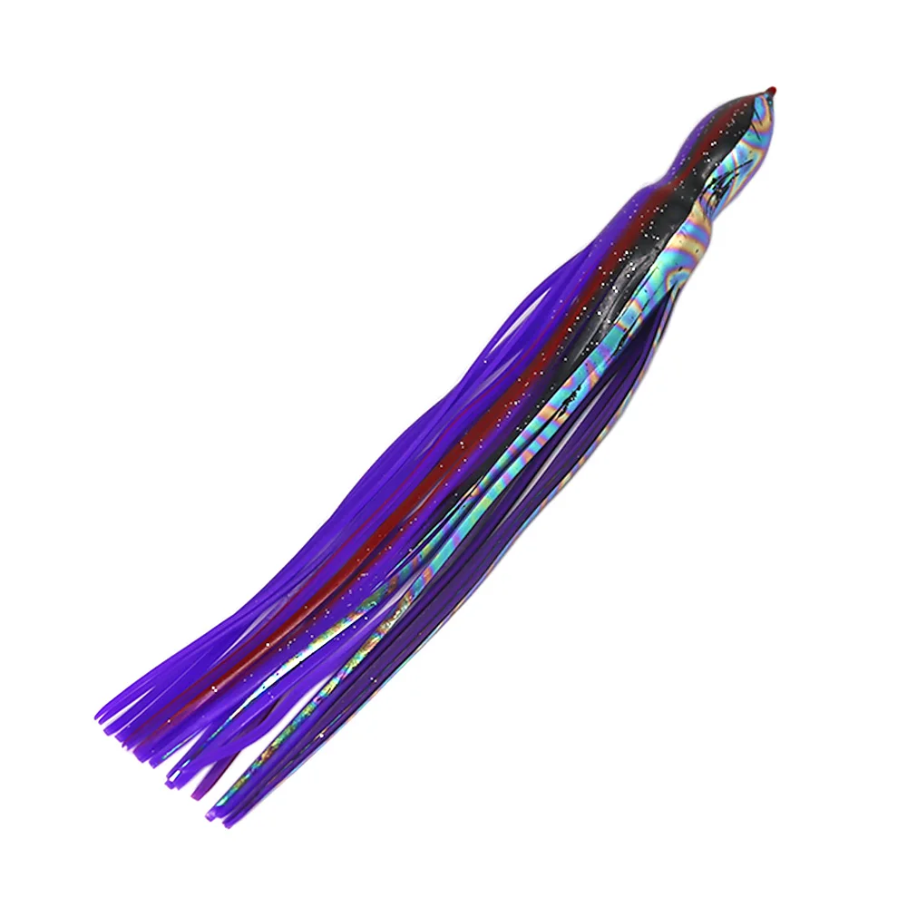 Thunfisch-Köder Big Game Marlin-Röcke Weiche Tintenfisch-Köder 10 Stück 12 Zoll Gummi-PVC-Angelköder zum Schleppen Ersatz-Oktopus-Röcke Köder – Detail 10