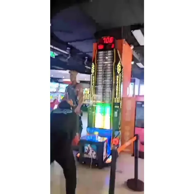 Customized Arcade Strongman Force Testing Boxing Console Coin Operated Hammering Game Machine