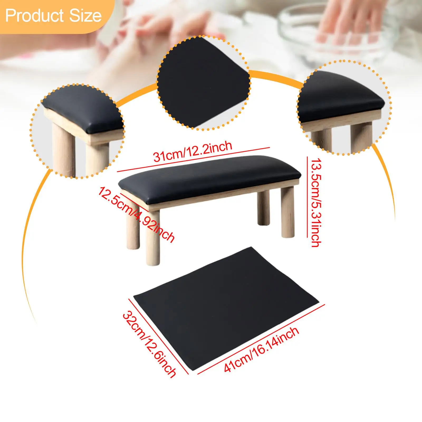 Подлокотник для инструментов для ногтей Элегантная профессиональная подставка для домашнего маникюра