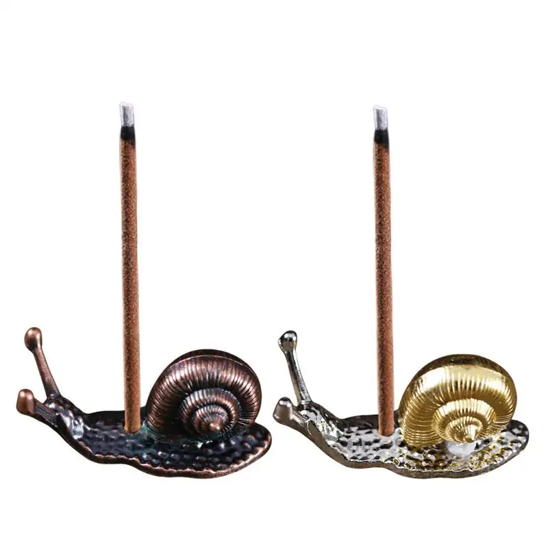 الرماد الصغير الماسك القرع الحلزون لوتس حامل حامل البخور الإبداعي مصنوعة من النحاس أدوات البوذية اليابانية المنزلية الحلي