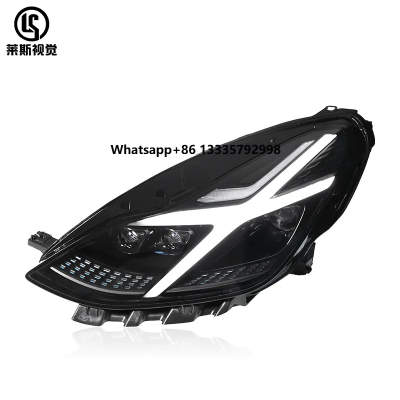

20-24 Tesla Model Y Specific Police Style LED Lens Scanning Daytime Running Light 8000k for Front Headlight Assembly