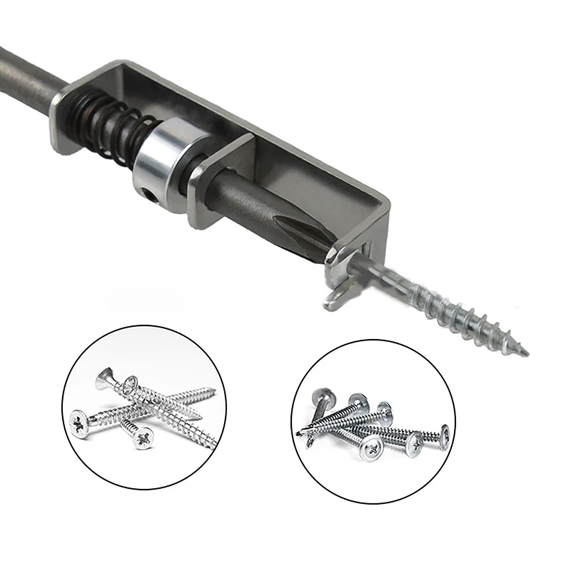 1/3/5-Piece Spring-Loaded Screw Holder Bit PH2x6MM One-Hand Operation Screw Setting Tool for Overhead & Tight Space Work|〔2025E〕