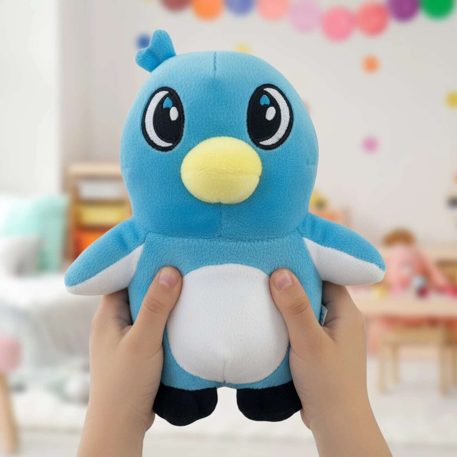 Jouet pingouin en peluche de 25cm, 2-1 pièces, poupée de jeu de dessins animés, figurine d'animal en peluche mignon pour enfants, cadeaux d'anniversaire et de noël