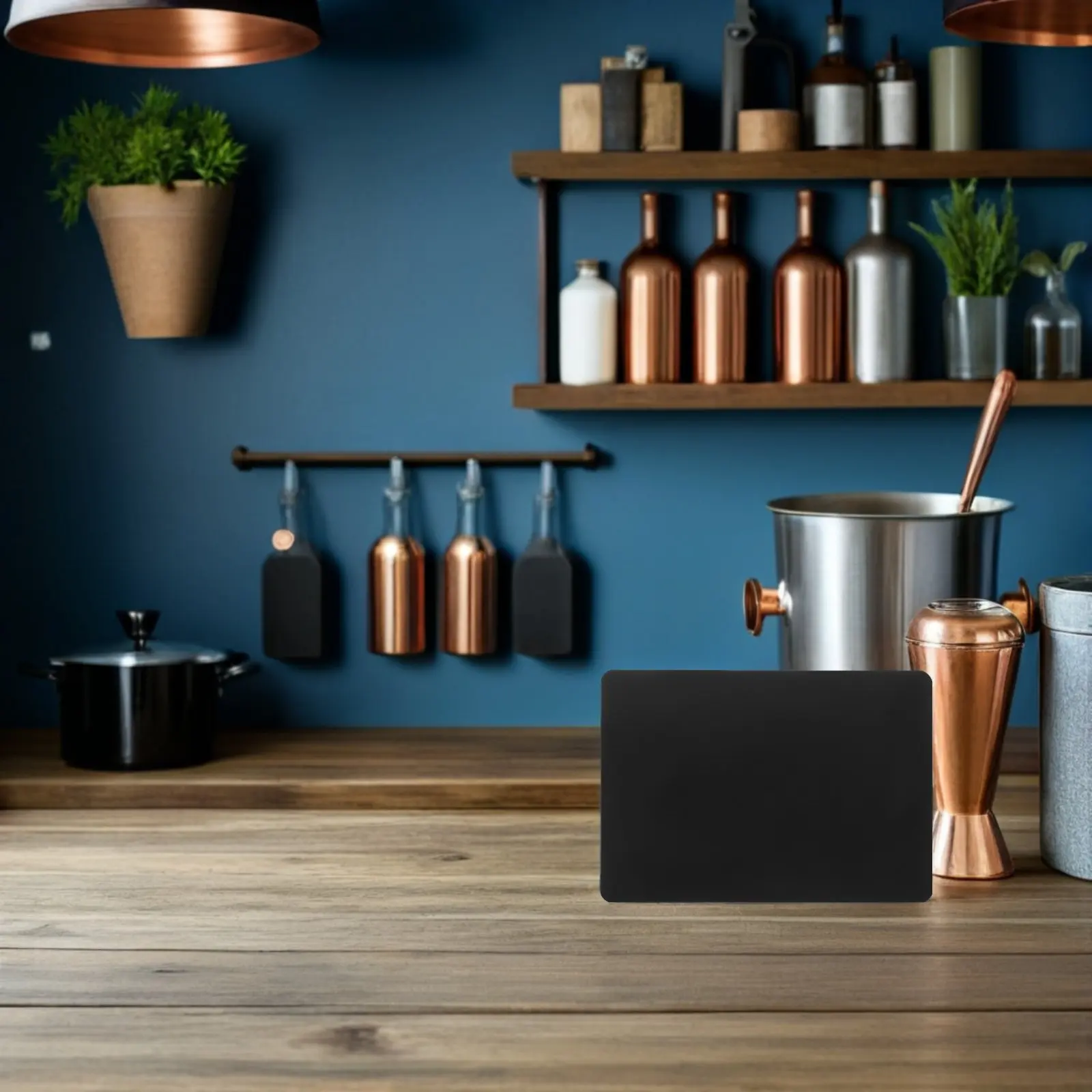 

12Pcs Price Display Tags Solid Material Sign Display Tags Erasable Mini Chalkboards Message Price Boards for Retail Use