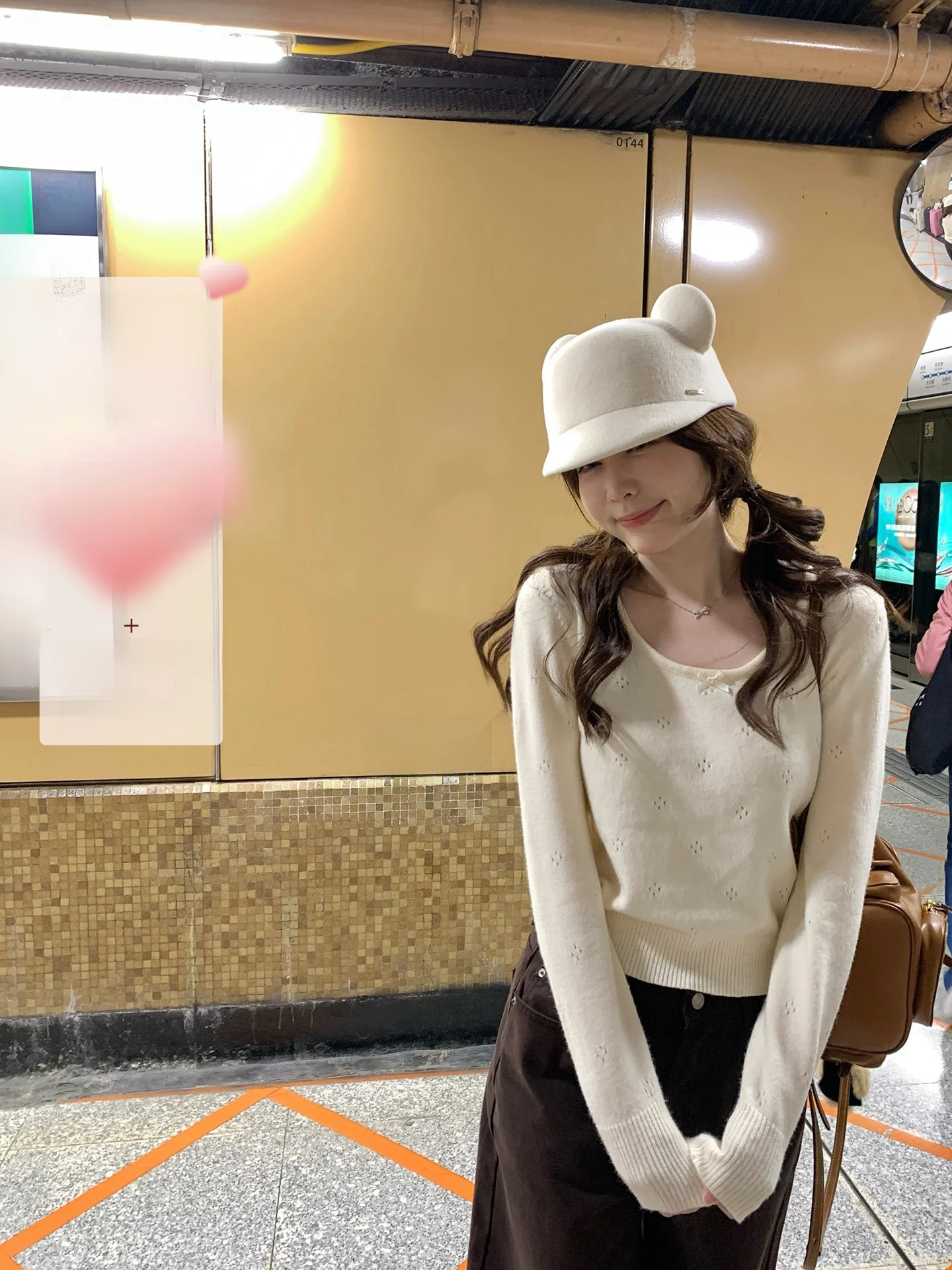 

PtonUmi ort Knitted Sweater Women's round Ne Knot Warm Fce Autumn Winter Faion Korean Sle Casual Wear